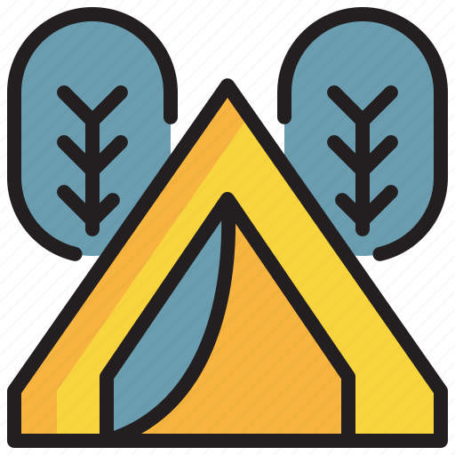 Tree, campground, forest, vacation, camping icon icon - Download on Iconfinder