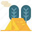 campground, tent, tree, ourdoor, camping icon 