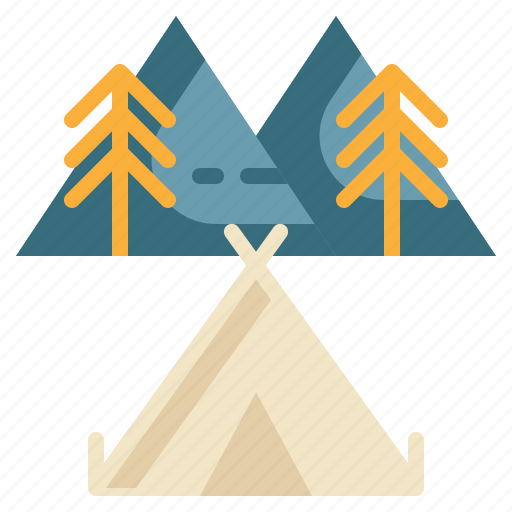 Campground, tent, outdoor, camping icon, vacation icon - Download on Iconfinder