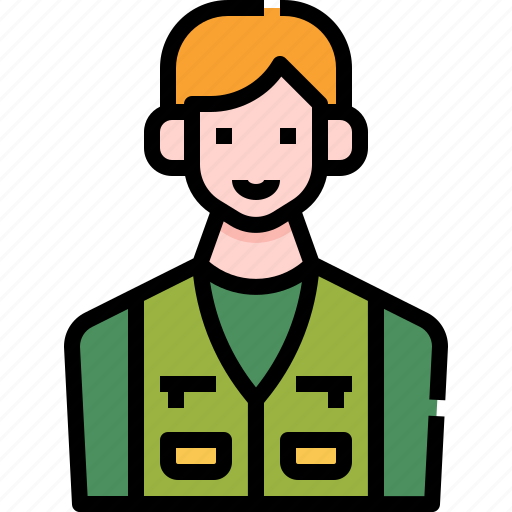 Vest, man, avatar, camping, clothes icon - Download on Iconfinder