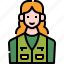 vest, woman, avatar, camping, clothes 