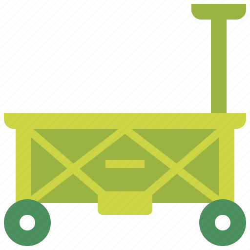 Camping, trolley, cart, flat icon - Download on Iconfinder