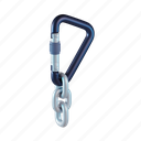 carabiner, safety, protect, lock, security, clip 