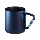 steel, mug, cup, drink, equipment, tool 