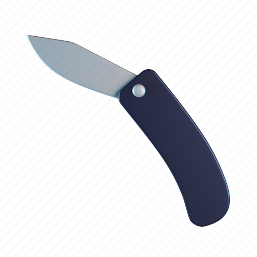 Folding, knife 3D illustration - Download on Iconfinder