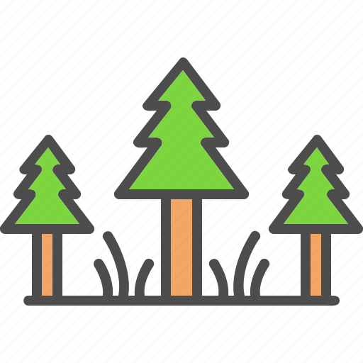 Evergreen, forest, nature, pine, tree, wood icon - Download on Iconfinder