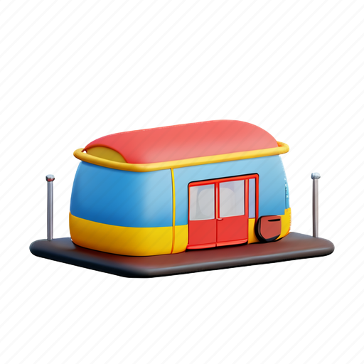 Barbecue, caravan, camping, camp 3D illustration - Download on Iconfinder