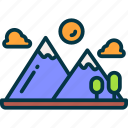 mountain, sky, adventure, extreme, hill