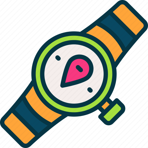 Smart, watch, smartwatch, map, location icon - Download on Iconfinder