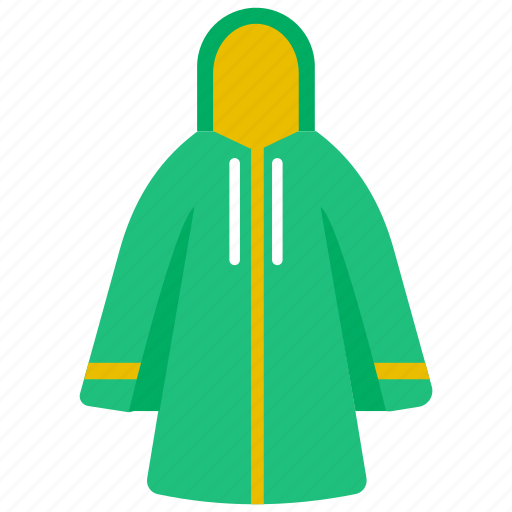 Camping, rain gear, outdoor, rainyday, weatherproof, raincoat, rainjacket icon - Download on Iconfinder
