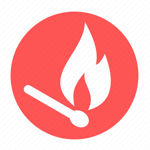 Camping, fire, lighter, lucifer, match, safety icon - Download on Iconfinder