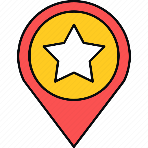 Gps, locate us, star, location, map, navigation icon - Download on Iconfinder