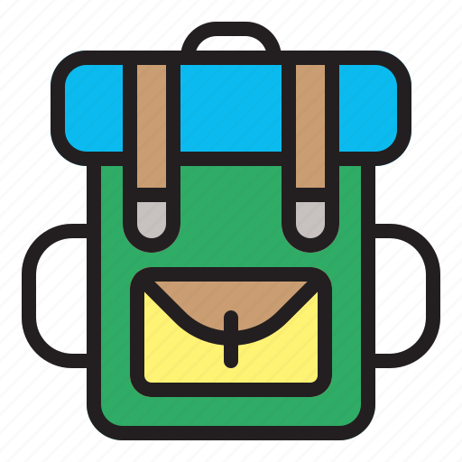 Camping, outdoor, adventure, hiking, bag icon - Download on Iconfinder