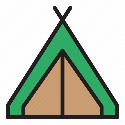 Camping, outdoor, adventure, hiking, tent icon - Download on Iconfinder