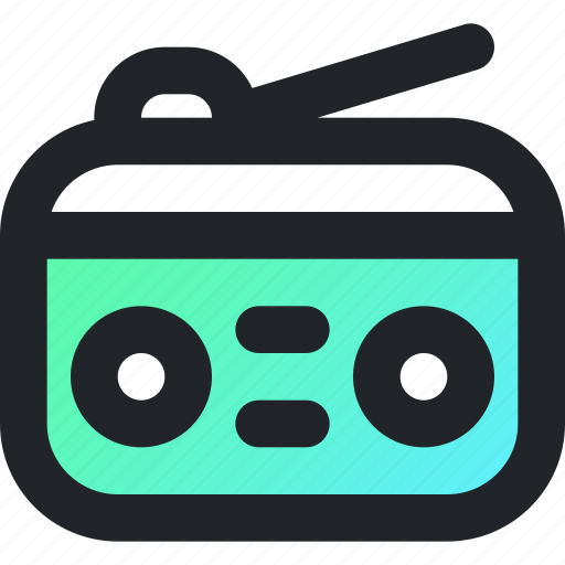 Camping, hiking, radio, sound, music, broadcast, audio icon - Download on Iconfinder