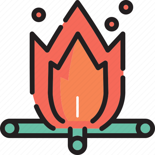 Camping, fire, log icon - Download on Iconfinder