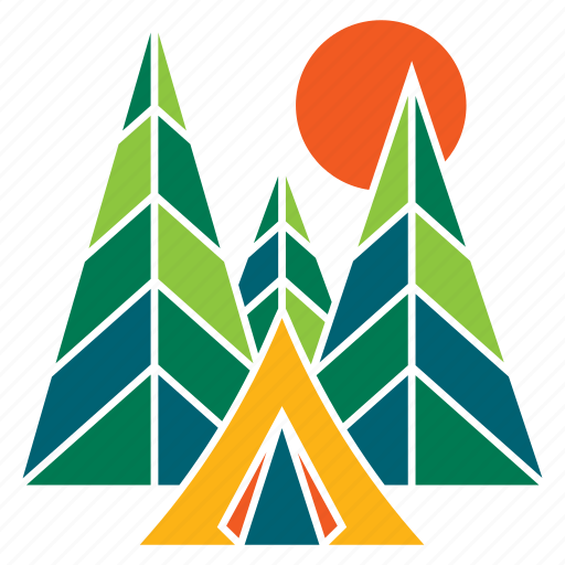 Camp, forest, nature, recreation, tent, tourism, travel icon - Download on Iconfinder