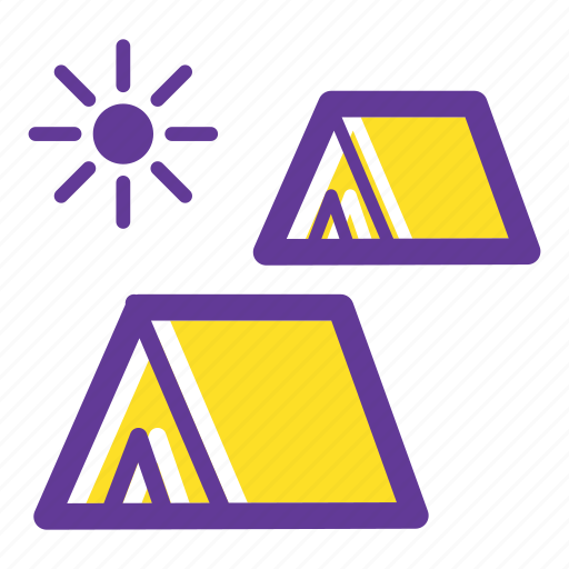 Adventure, camp, camp tent, campground, camping, camping tent, tent peg icon - Download on Iconfinder