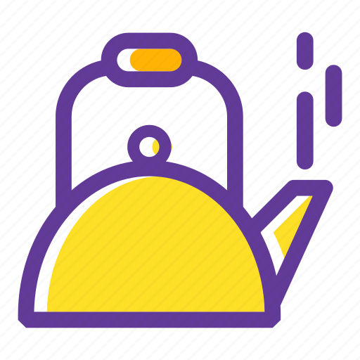 Camp, camping, hot drink, nature, outdoors, teapot icon - Download on Iconfinder