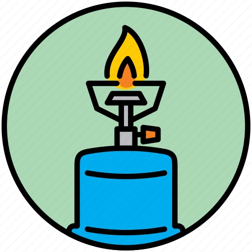 Bottle, camp, cooker, fire, flame, gas, gas bottle icon - Download on Iconfinder