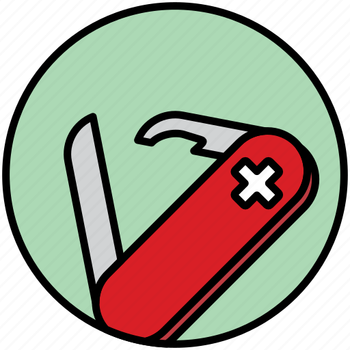 Camp, camping, knife, multifunctional knife, swiss, swiss knife icon - Download on Iconfinder