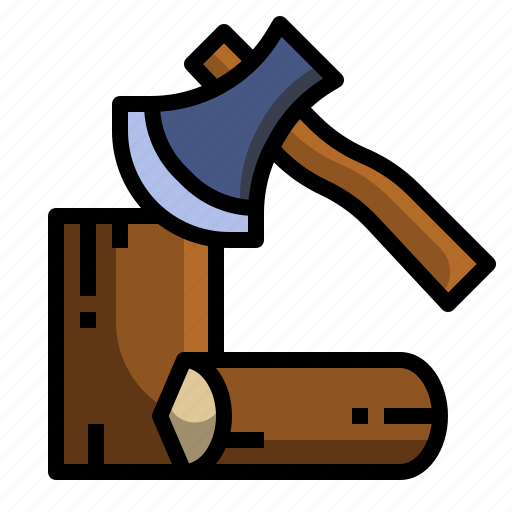 And, axe, camping, rural, tools, utensils, woodcutter icon - Download on Iconfinder