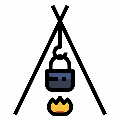 Bonfire, burn, campfire, camping, flame icon - Download on Iconfinder