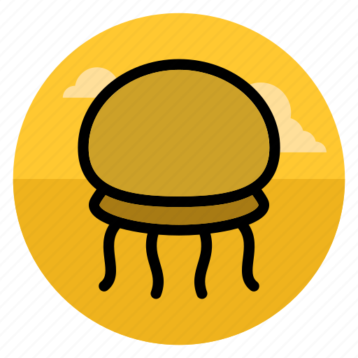 Beach, jelly, jellyfish, medusa, ocean, sea, vacation icon - Download on Iconfinder