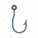 anchor, double, fishhook, fishing, hook, metal, shape