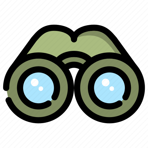 Binoculars, camping, holiday, outdoor, searching icon - Download on Iconfinder