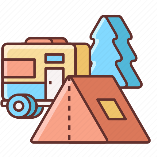 Camper, tent, travel, vacation icon - Download on Iconfinder