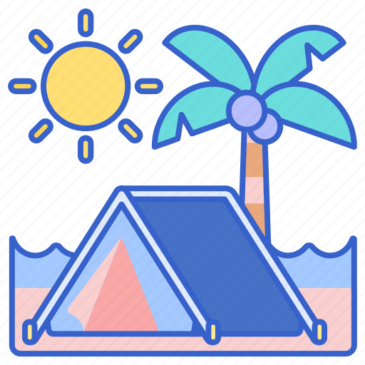 Beach, camping, outdoors icon - Download on Iconfinder
