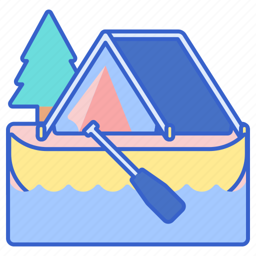 Camping, canoe, boat icon - Download on Iconfinder