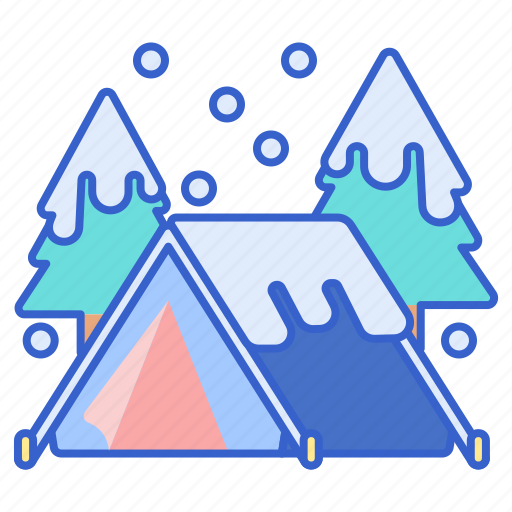 Camping, winter, snow icon - Download on Iconfinder