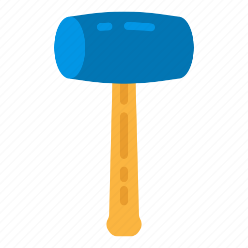 Hammer, mallet, round, rubber, tool icon - Download on Iconfinder