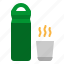 bottle, camping, flask, thermo, water 