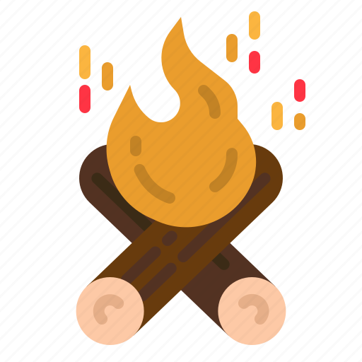Bonfire, campfire, camping, flame, outdoors icon - Download on Iconfinder