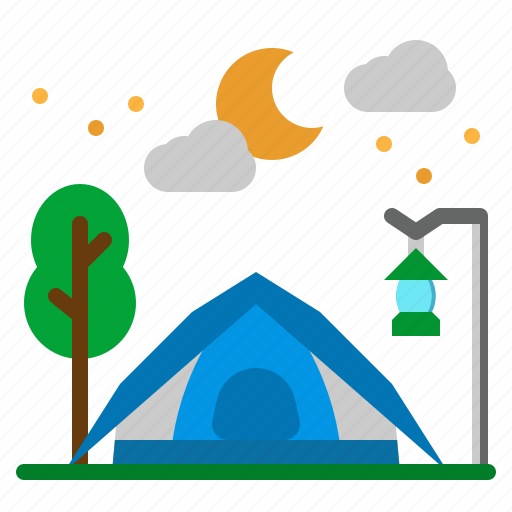 Camping, forest, nature, tent, travel icon - Download on Iconfinder
