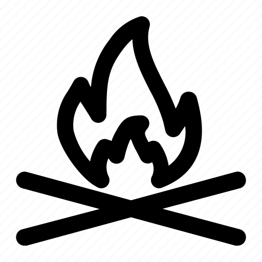 Burn, campfire, fire, light icon - Download on Iconfinder