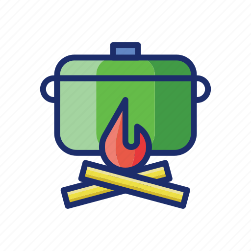Campfire, cooking, food, kitchen icon - Download on Iconfinder