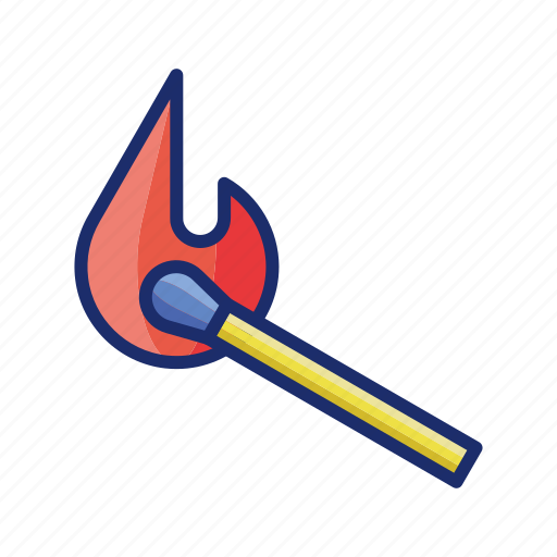 Fire, flame, hot, matches icon - Download on Iconfinder