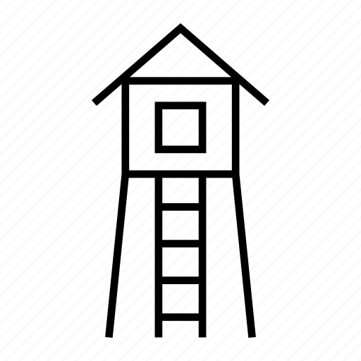 Cabin, camping, lodge, outpost, watch tower icon - Download on Iconfinder