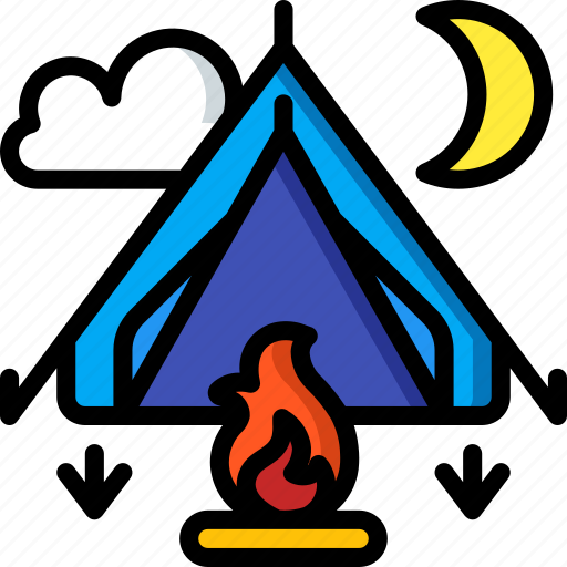 Camping, leisure, outdoors, recreation, tent, travel icon - Download on Iconfinder