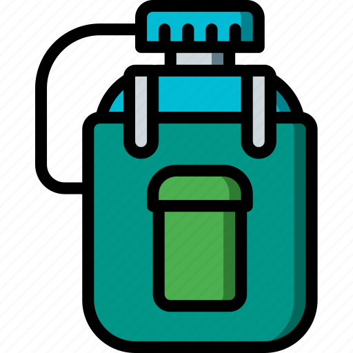 Bottle, camping, leisure, outdoors, recreation, travel, water icon - Download on Iconfinder