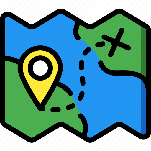 Camping, leisure, map, outdoors, recreation, travel icon - Download on Iconfinder