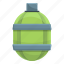 green, flask, water, bottle 