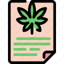 cannabis, certification, document, marijuana