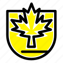 canada, leaf, security, shield