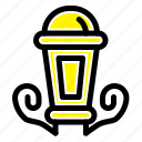 lamp, lantern, light, night
