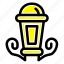 lamp, lantern, light, night 